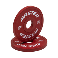 Master Fitness Vektskive Gummibelagt Change Plate 2 X 2