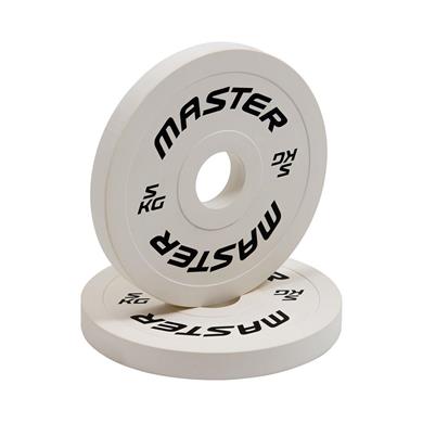 Master Fitness Vektskive Gummibelagt Change Plate 2 X 5 Kg