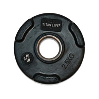 Titan Life Pro Weight Disc with Grip, Rubber Coated