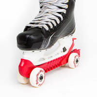 RollerGard Skate Guards with Wheels Red