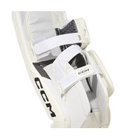 CCM Goalie Leg Pads Axis F9 Sr White