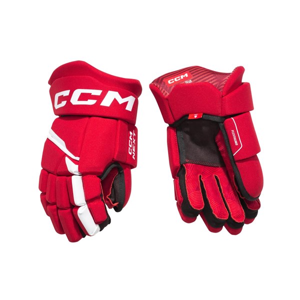 CCM Hanskat Next Sr Red/White