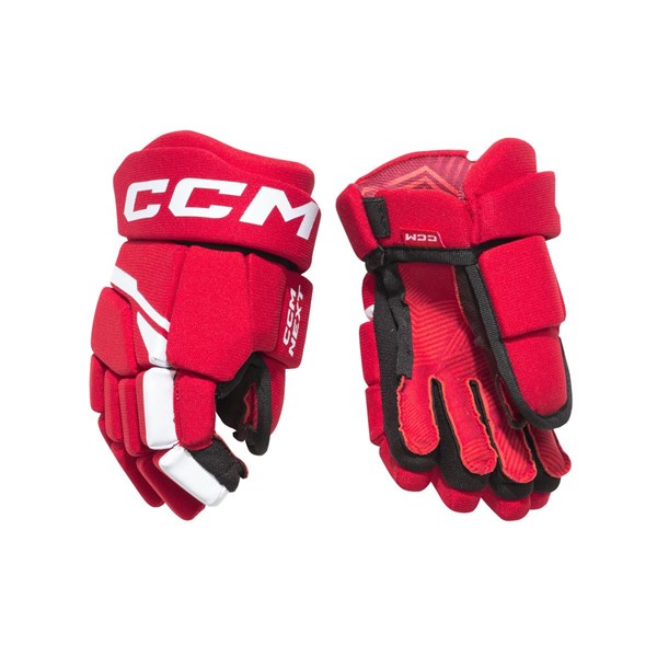 CCM Hanskat Next Yth Red/White