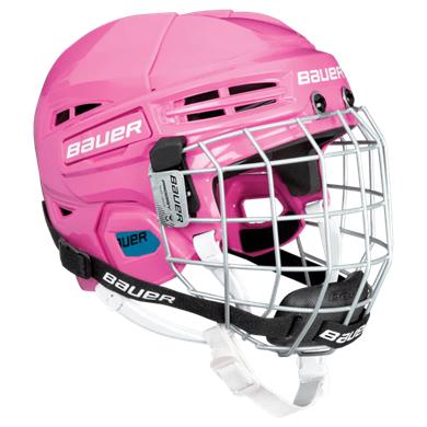 Bauer Eishockey Helm Prodigy Combo Rosa