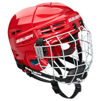 Bauer Hockey Helmet Prodigy Combo Red