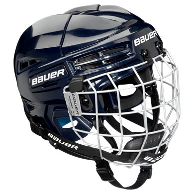 Bauer Jääkiekkokypärä Prodigy Combo Navy-sininen