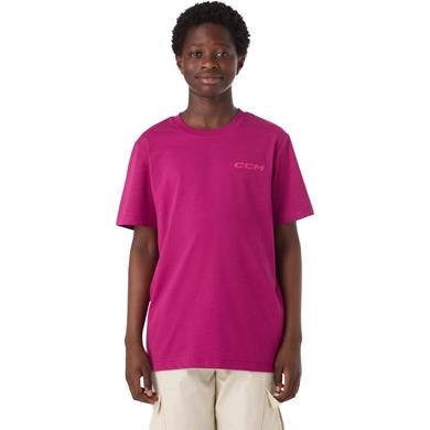 CCM T-Shirt Casual Jr Boysenberry