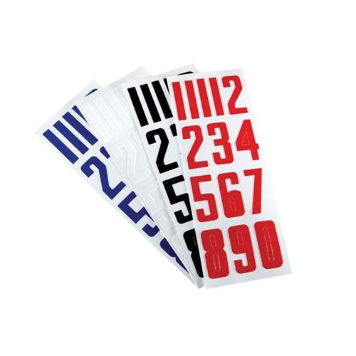 Bauer Hjelmnummer 3-Pack Hvid