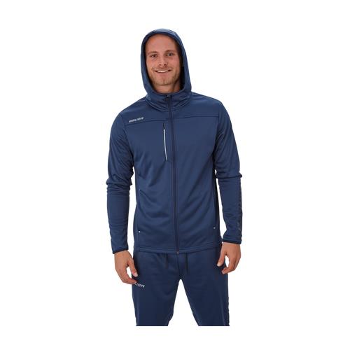 Bauer Kapuzenpullover Vapor Fleece Reißverschlus Yth Marine