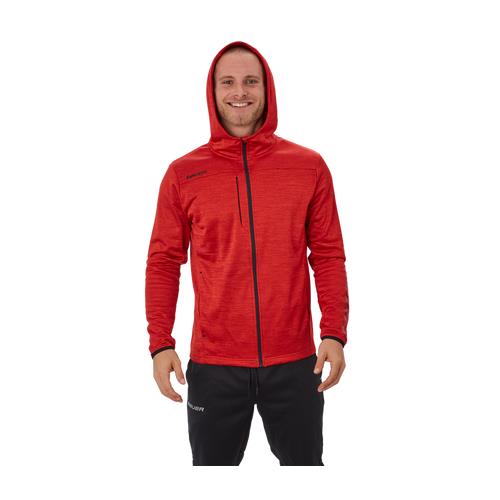 Bauer Hoodie Vapor Fleece Zip Yth Rød