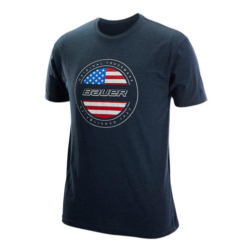 Bauer T-skjorte Flag Tee Usa SR