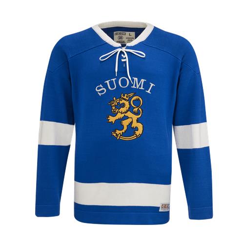 CCM Trøye Flag Vintage Genser Team Fin