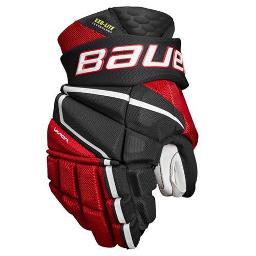 Bauer Eishockey Handschuhe Vapor Hyperlite Jr Schwarz/Rot