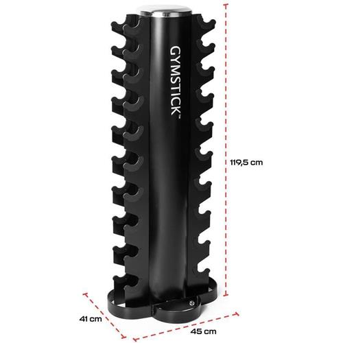 Gymstick Tower Rack For Chrome Dumbbells Hantlar