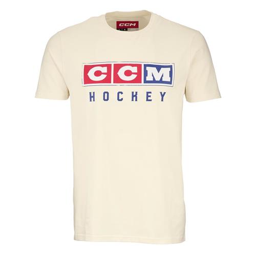 CCM T-Shirt Vintage Fall SS Tee Sr Unbleached