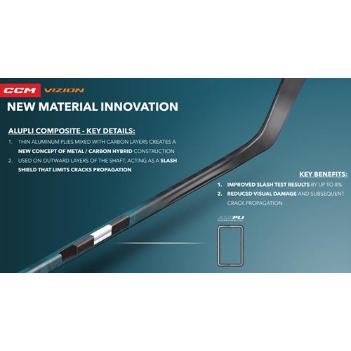 CCM Hockey Stick VIZION Jr