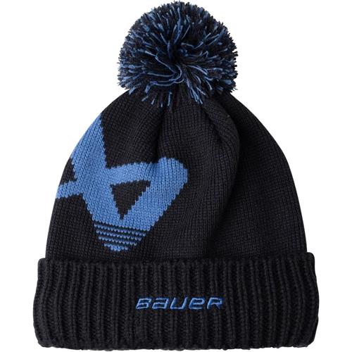 Bauer Hue Intarsia Knit Pom Yth Navy