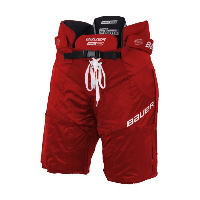 Bauer Hockeybukser Pro Series Velcro Sr Red