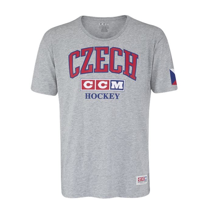 CCM T-Skjorte Flag Tee Team Czech Sr