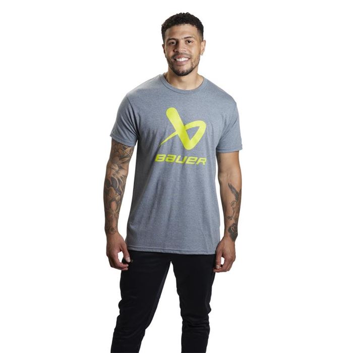 Bauer T-Shirt Core Lockup Crew SR Grey