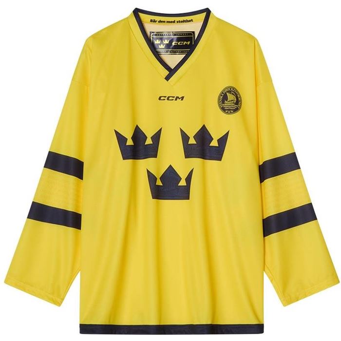 CCM Matchtröja Replica Team Sweden Sr Yellow