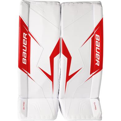 Bauer Torwart Schienen SV-Pro Sr White/Red