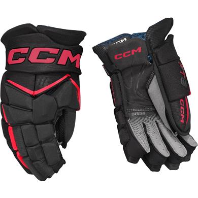 CCM Hockeyhandskar Jetspeed FT8 Jr Black/Red