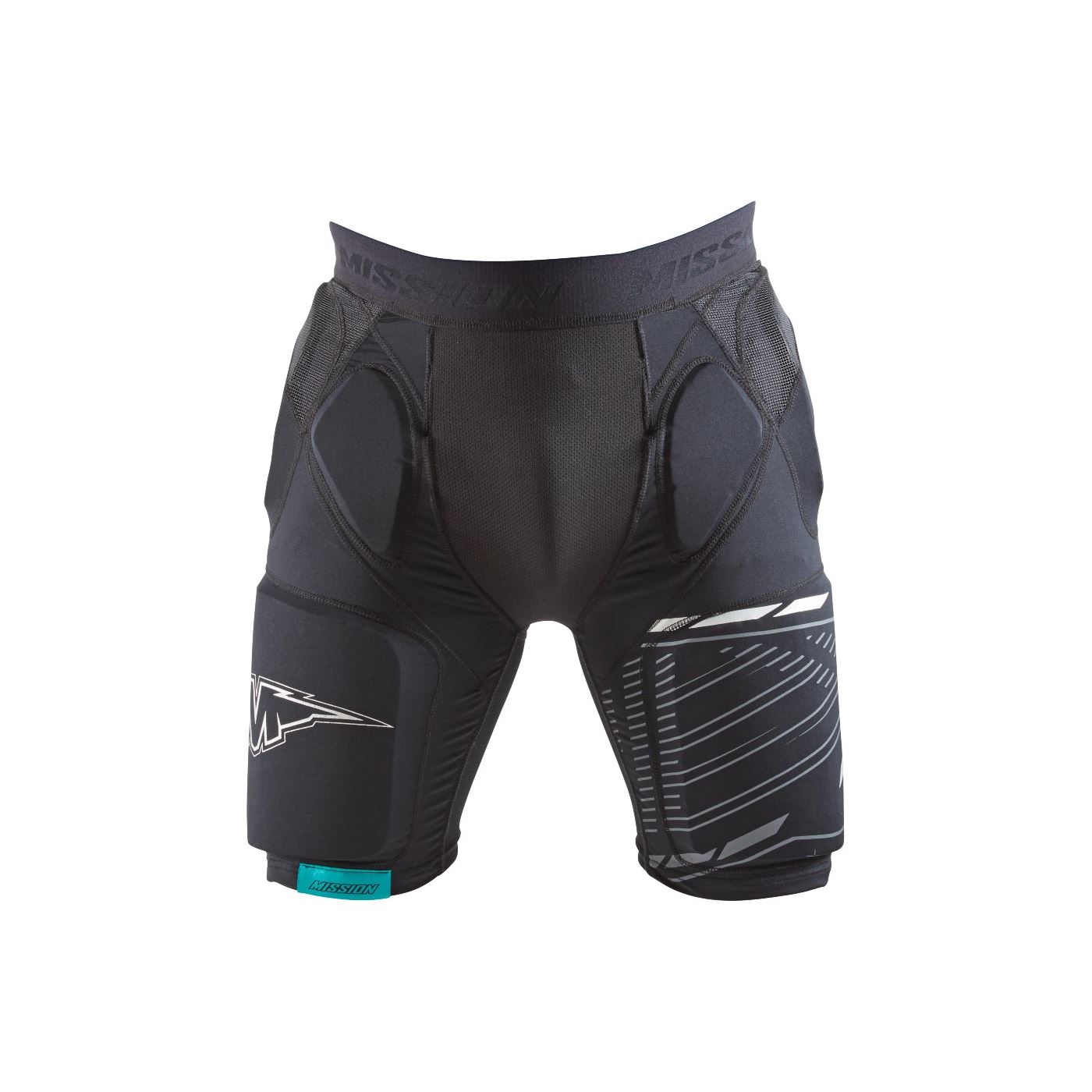 Mission Rullakiekko Suojahousut RH Compression Sr.