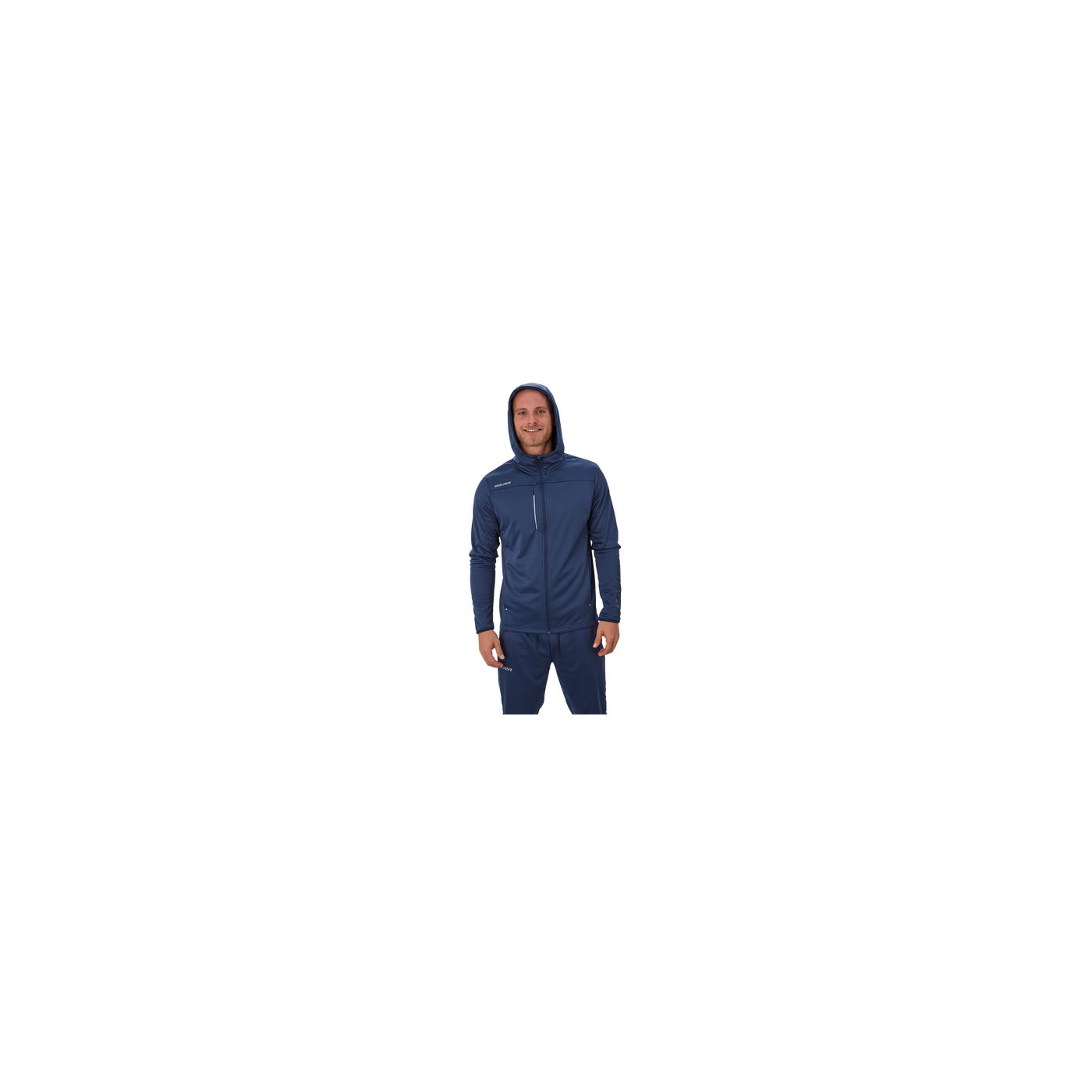 Bauer Kapuzenpullover Vapor Fleece Reißverschlus Yth Marine