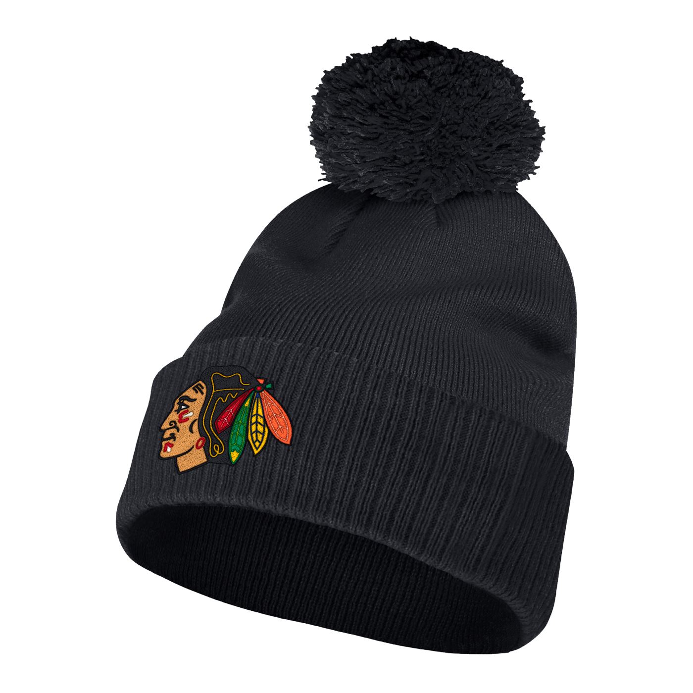 Adidas Mössa NHL Cuffed Pom Beanie Blackhawks