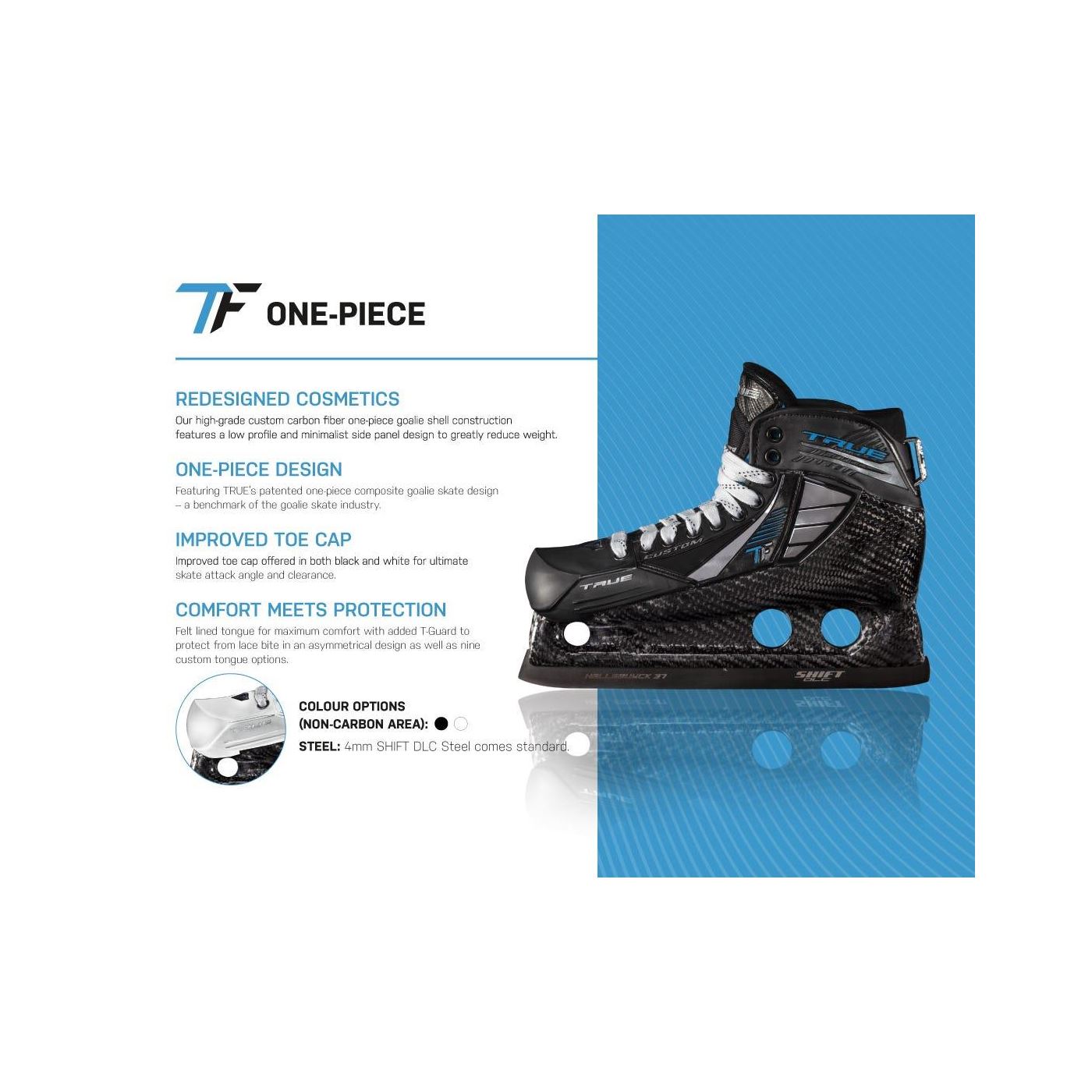 True Goalie Skates (One Piece) Full custom, one piece True Goalie skates ? main image 4