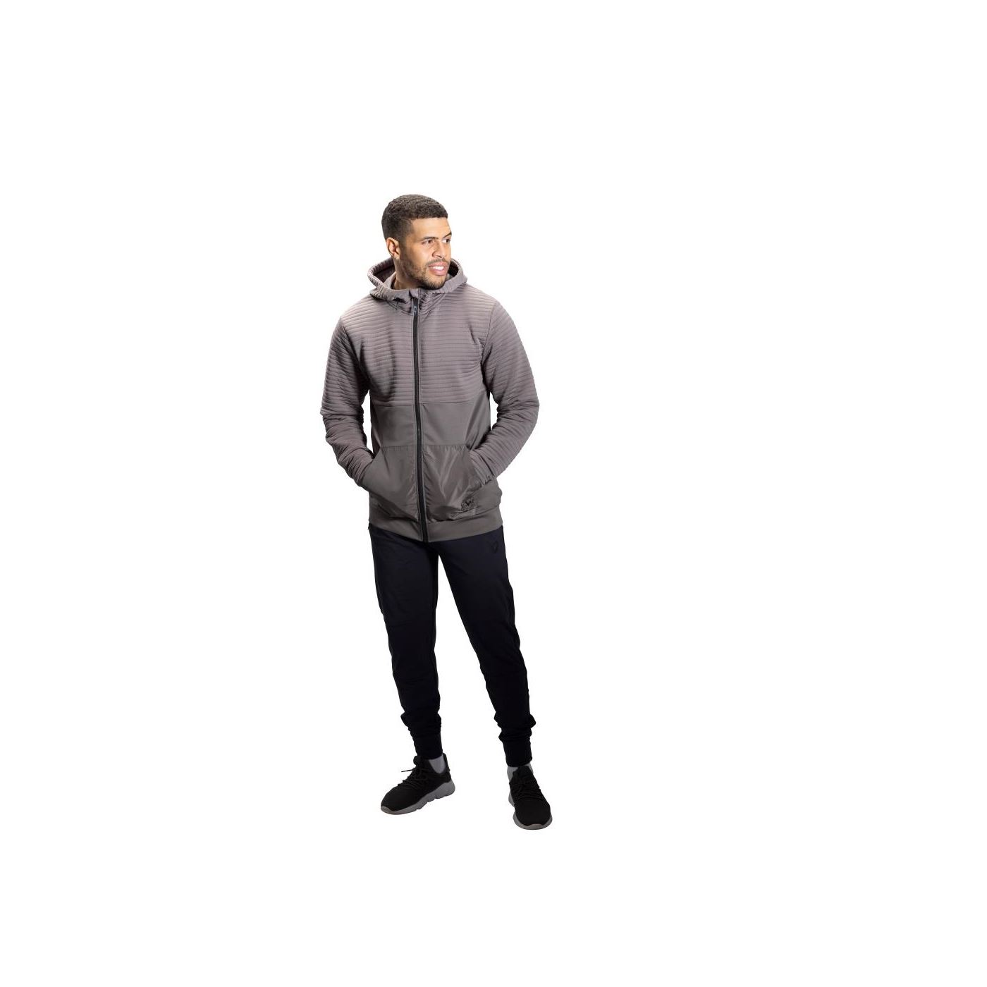Bauer Kapuzenpullover Fleece 3D Sr Grau