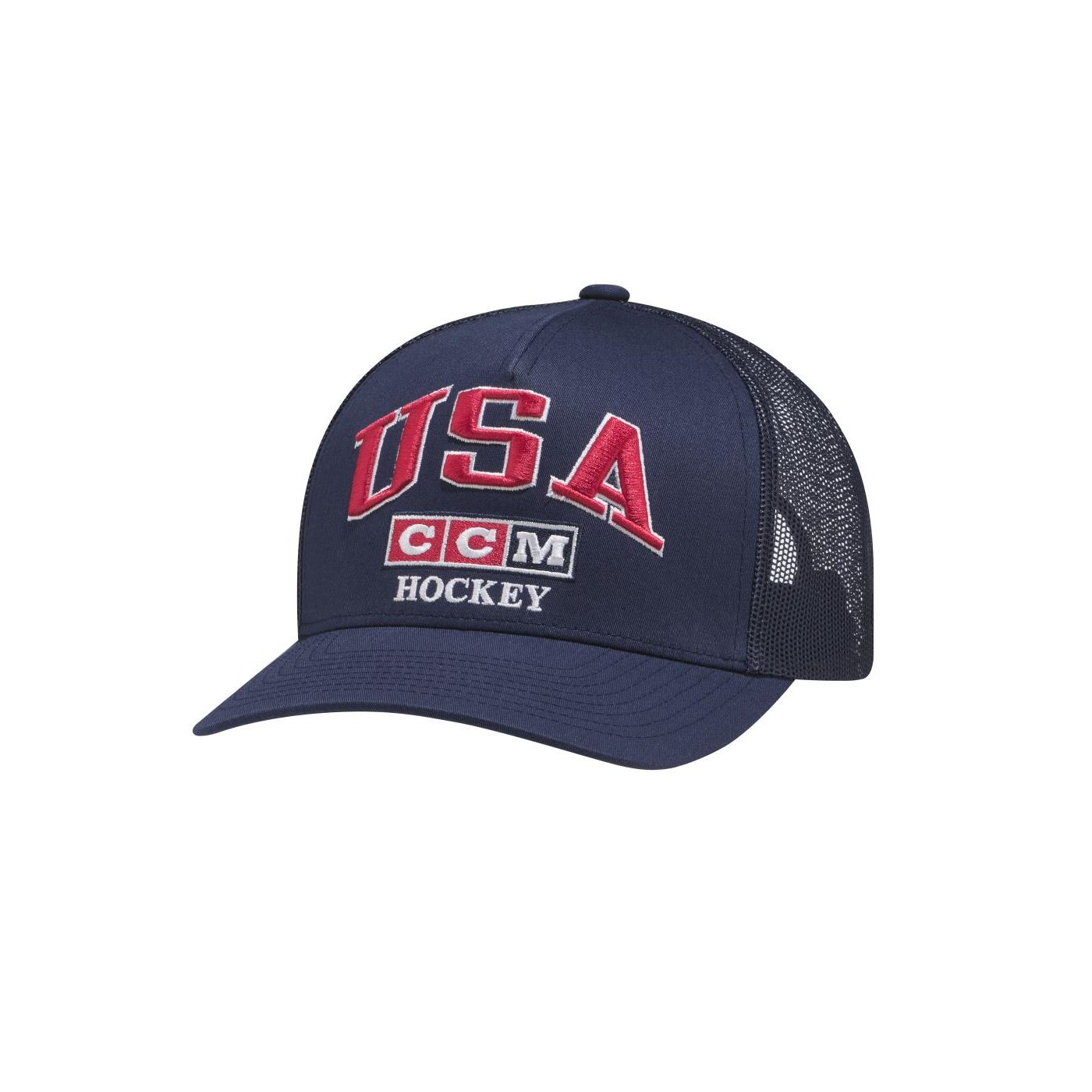 Flat Brim Snapback Hat Ccm Youth Hat CCM Cap Mesh Trucker USA