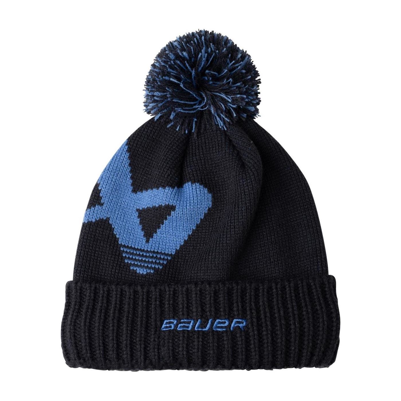 Bauer Hue Intarsia Knit Pom Yth Navy