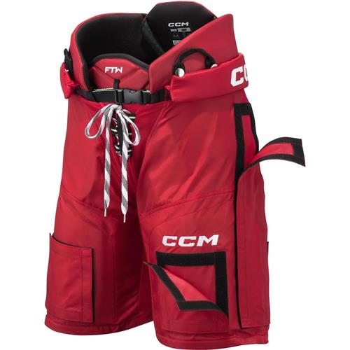 CCM Eishockey Hose Jetspeed FTW Velcro Sr Rot