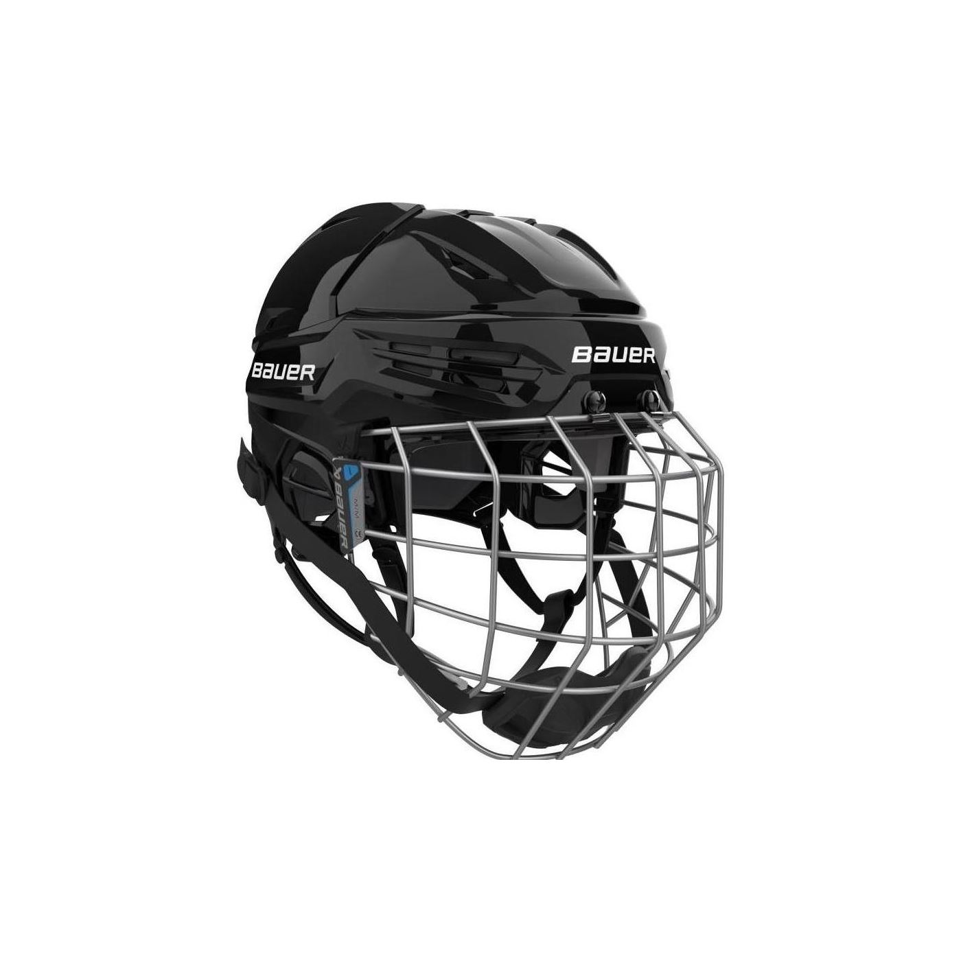 Bauer Hjelm Re-Akt 55 Combo Sort - Sort, S