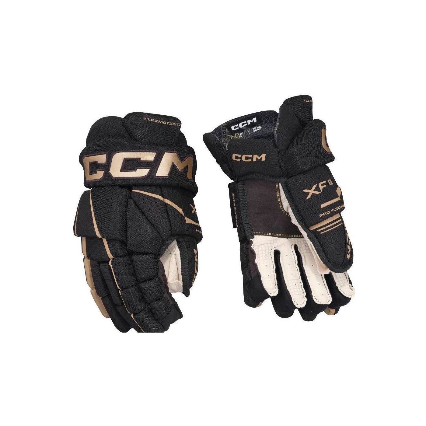 CCM Ishockeyhandsker Tacks XF 80 Sr Black/Gold