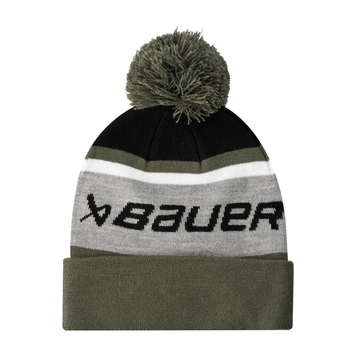 Bauer Hue Intarsia Knit Pom Jr Grey/Green