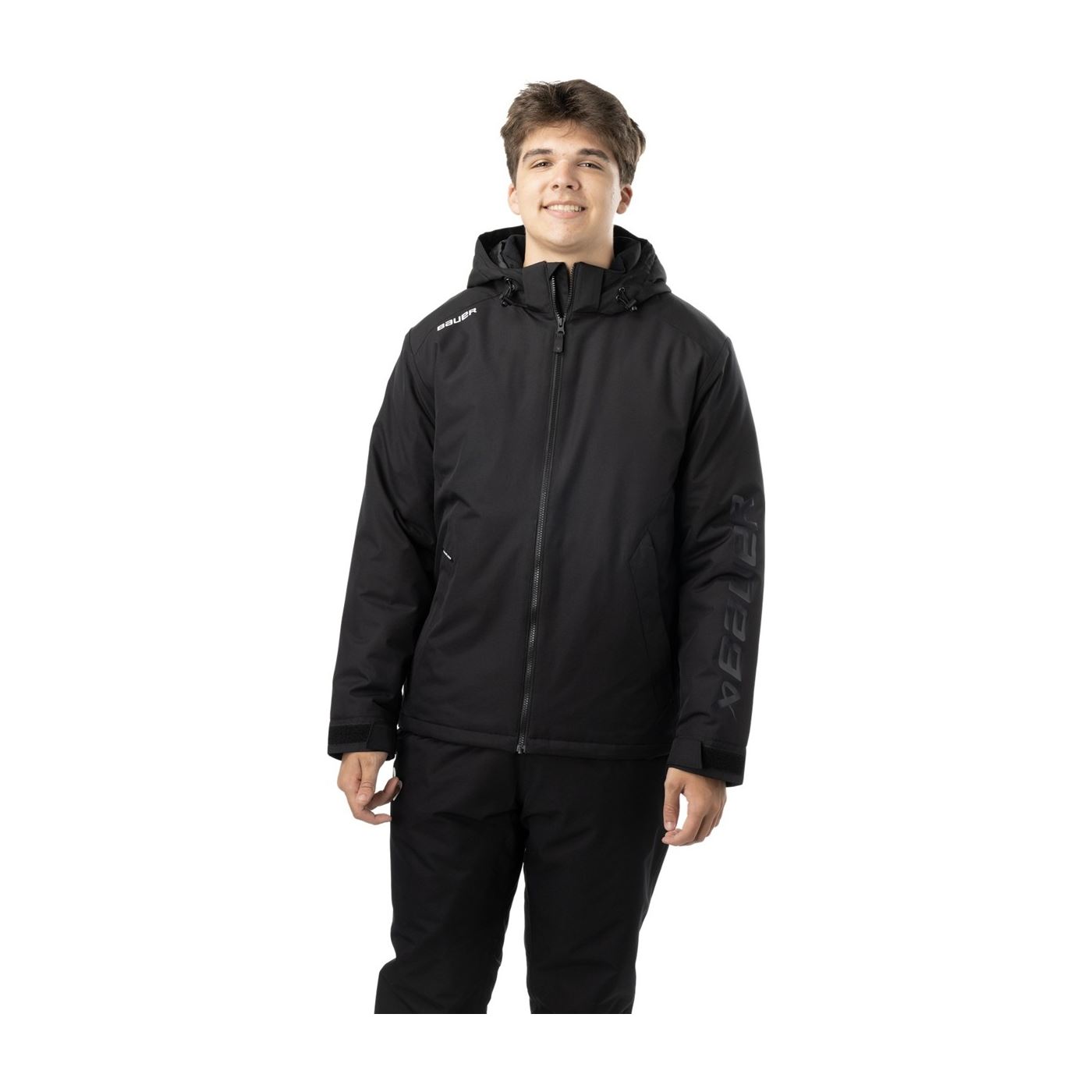 Bauer Jakke Team Heavyweight Sort Sr