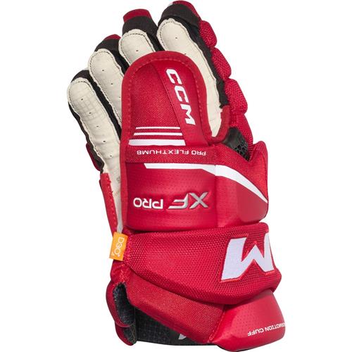CCM Hockeyhandskar Tacks XF Pro Jr Red/White