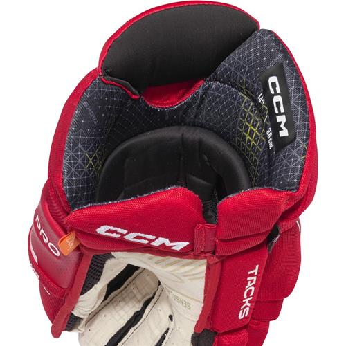 CCM Hockeyhandskar Tacks XF Pro Jr Red/White