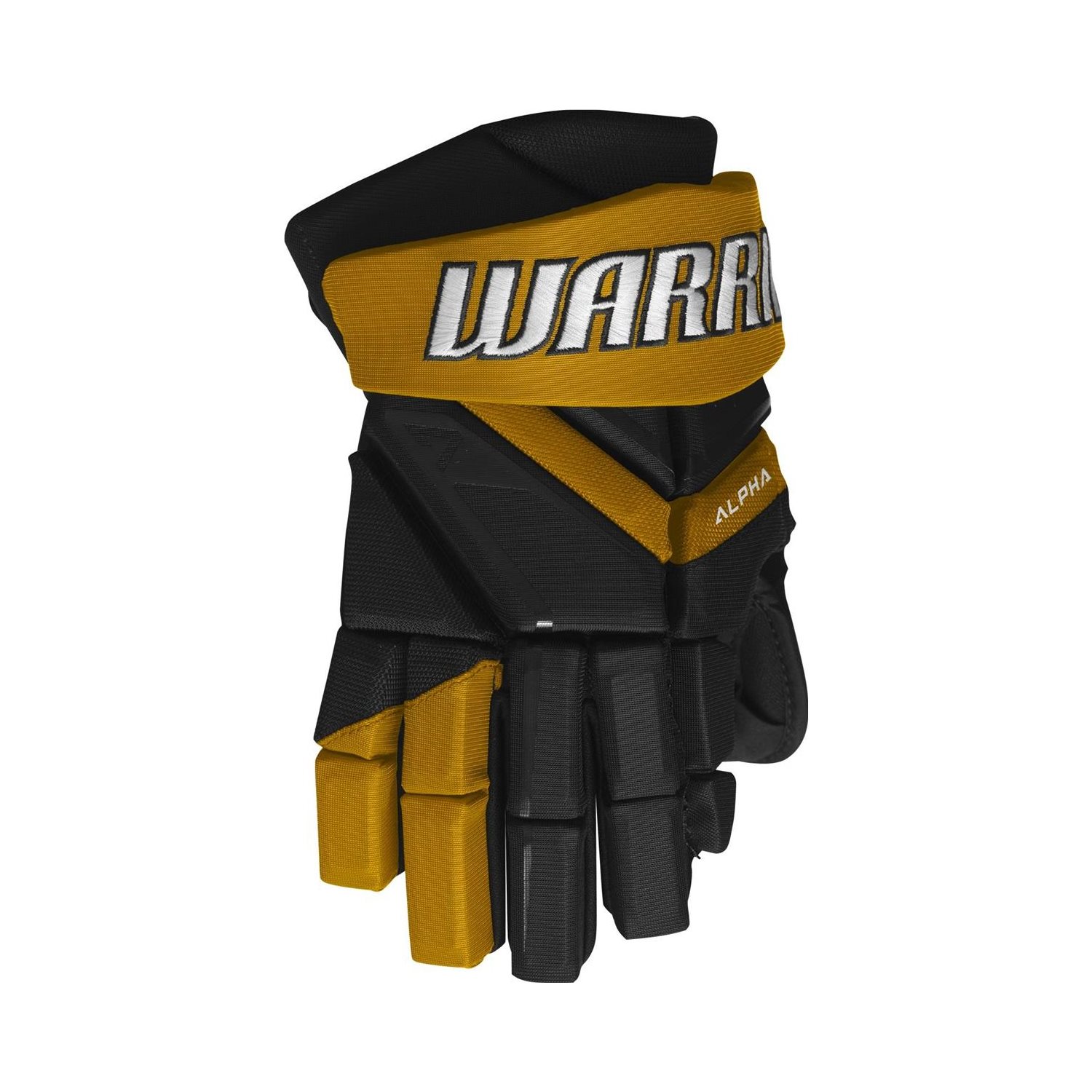 Warrior Eishockey Handschuhe LX3T Jr Black/Sports Gold - Hockey Store
