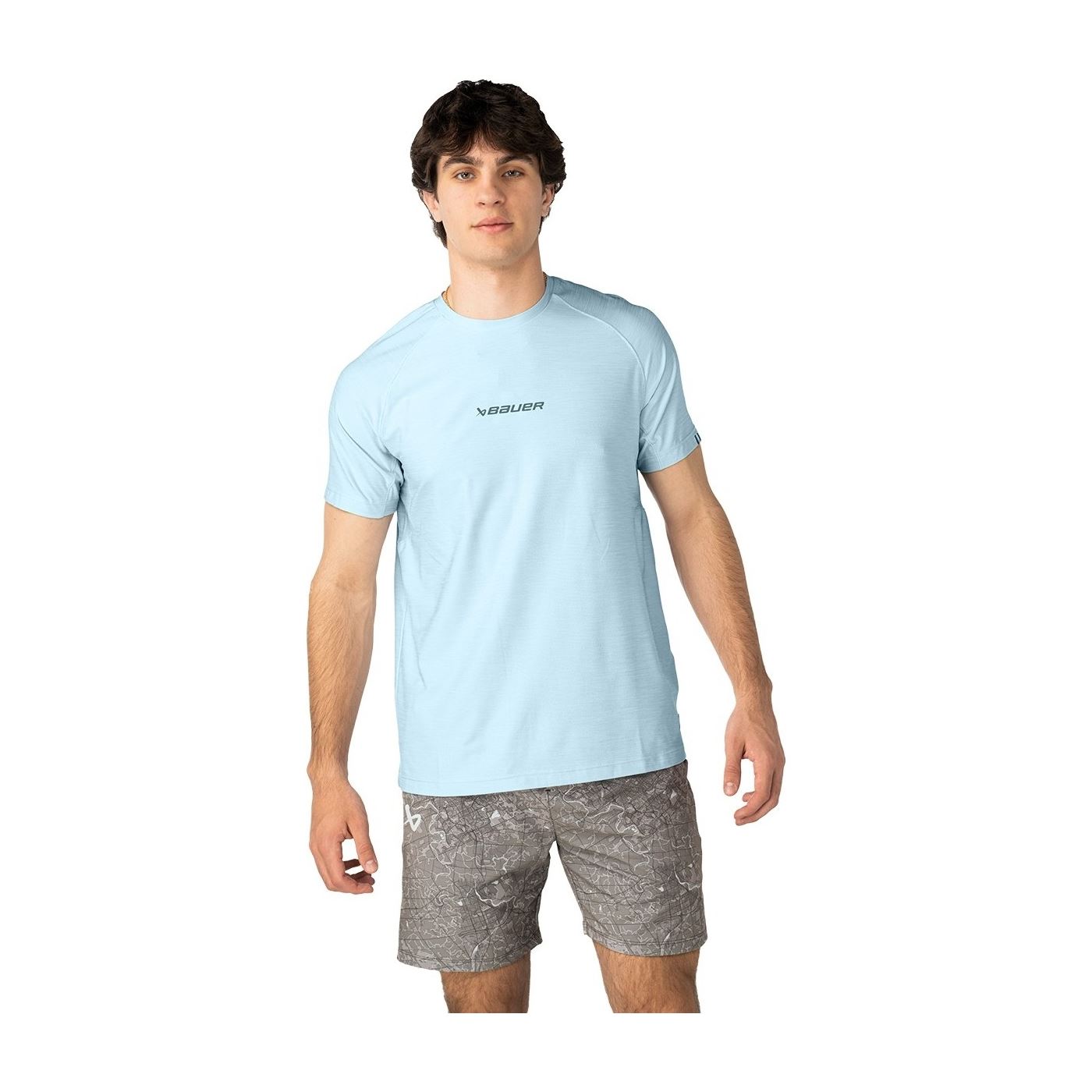 Bauer T-shirt Premium SS Tech Sr Blue