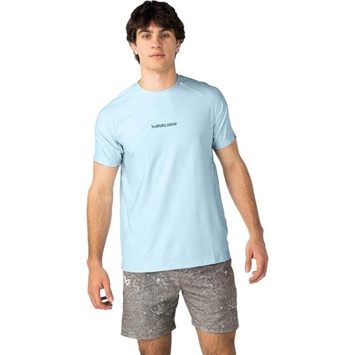 Bauer T-shirt Premium SS Tech Sr Blue