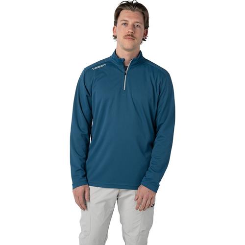 Bauer Trøje Premium Performance 1/4 ZIP Sr Blue
