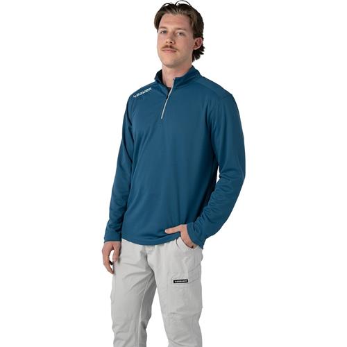 Bauer Trøje Premium Performance 1/4 ZIP Sr Blue