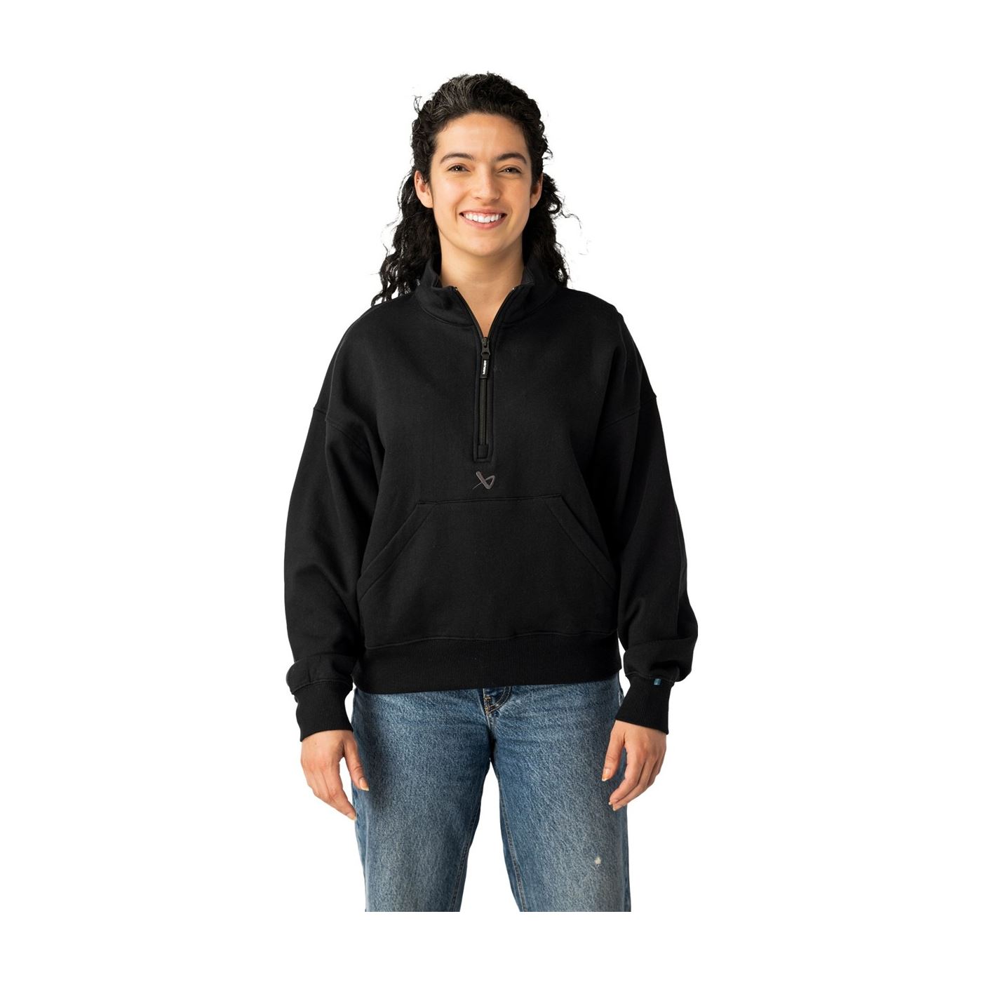 Bauer Trøje Premium Core 1/4 ZIP Womans Sr Black