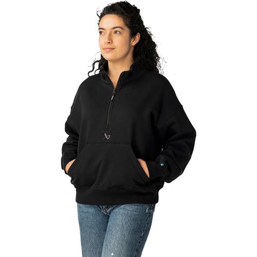 Bauer Trøje Premium Core 1/4 ZIP Womans Sr Black
