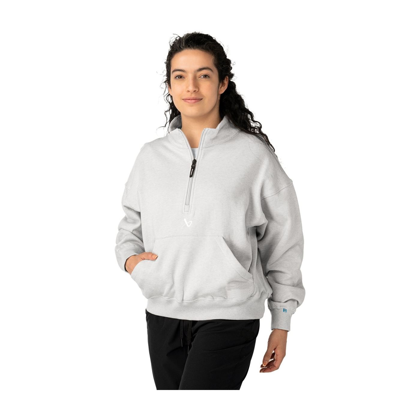 Bauer Sweater Premium Core 1/4 ZIP Womans Sr Grey