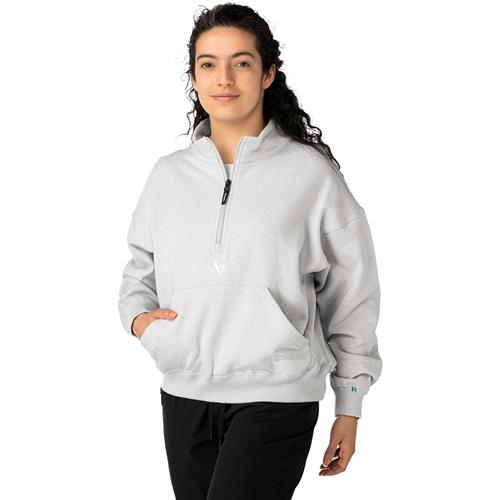 Bauer Sweater Premium Core 1/4 ZIP Womans Sr Grey